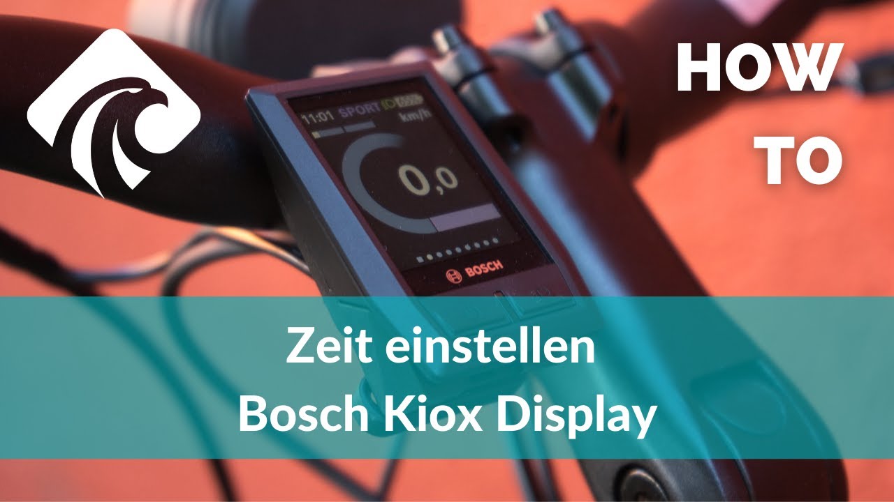 Uhr einstellen Bosch Kiox Display (Zeitumstellung)  CYLAN