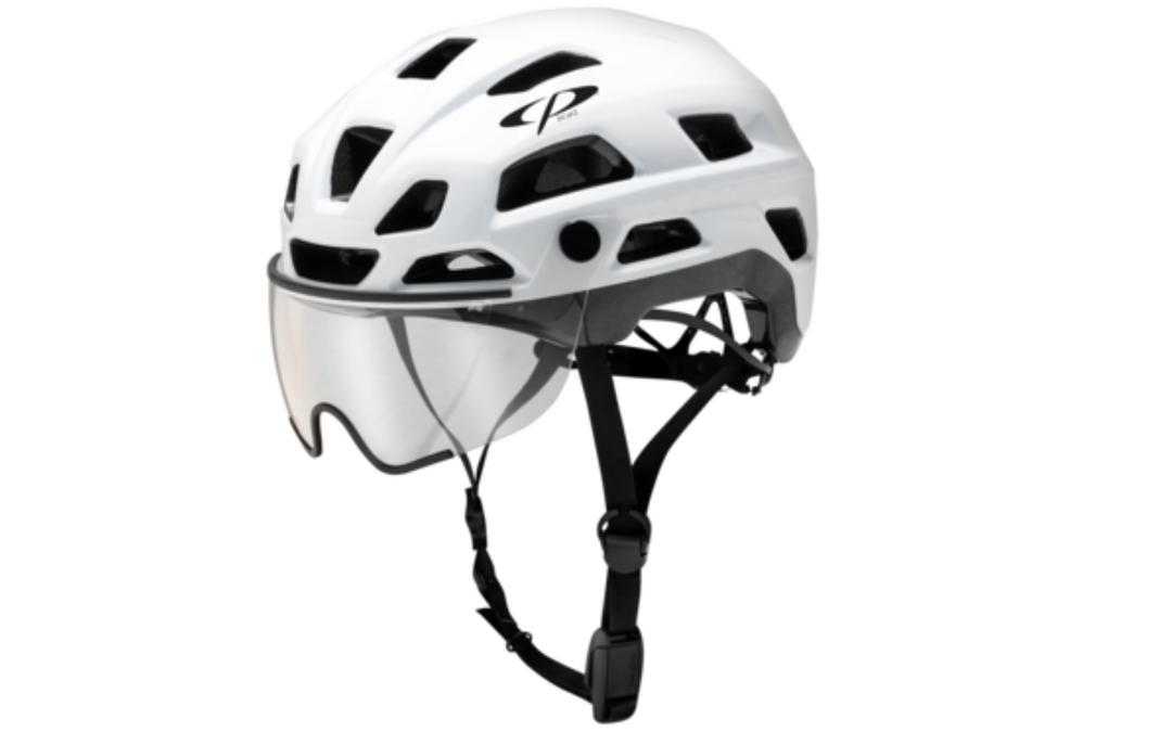 CP Bike Helm Cylite mit Visier - Weiss