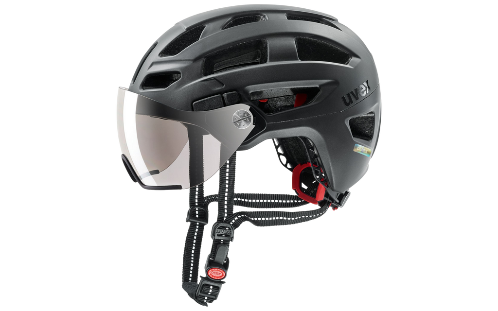 fahrradhelm uvex mit visier Uvex finale visor - Schwarz